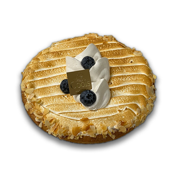 Bosbes slagroom merengue taart